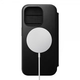 Nomad iPhone 15 Pro Etui Modern Leather Folio Svart