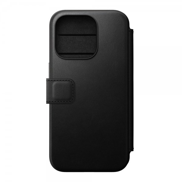 Nomad iPhone 15 Pro Etui Modern Leather Folio Svart
