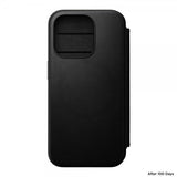 Nomad iPhone 15 Pro Etui Modern Leather Folio Svart