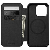 Nomad iPhone 15 Pro Etui Modern Leather Folio Svart