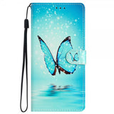 iPhone 15 Pro Etui Motiv Blå Sommerfugl