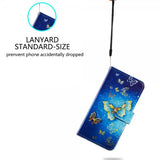 iPhone 15 Pro Etui Motiv Gylden Sommerfugl