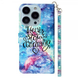 iPhone 15 Pro Etui Motiv Never Stop Dreaming