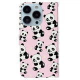 iPhone 15 Pro Etui Motiv Pandas