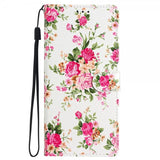 iPhone 15 Pro Etui Motiv Røda Blomster