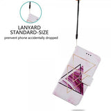 iPhone 15 Pro Etui Motiv Trekanter Marmor