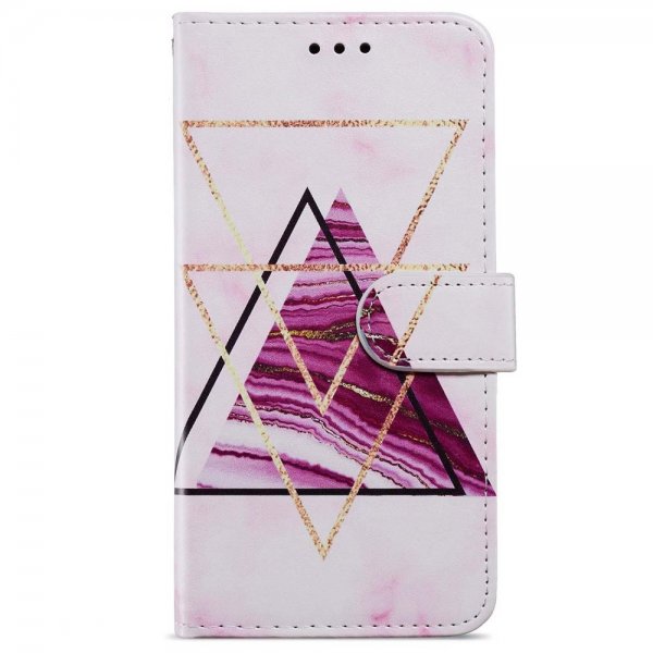 iPhone 15 Pro Etui Motiv Trekanter Marmor