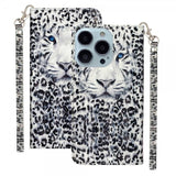 iPhone 15 Pro Etui Motiv Hvit Tiger