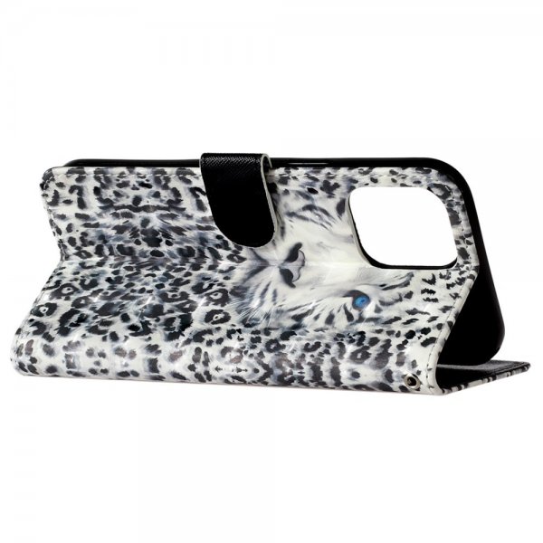 iPhone 15 Pro Etui Motiv Hvit Tiger