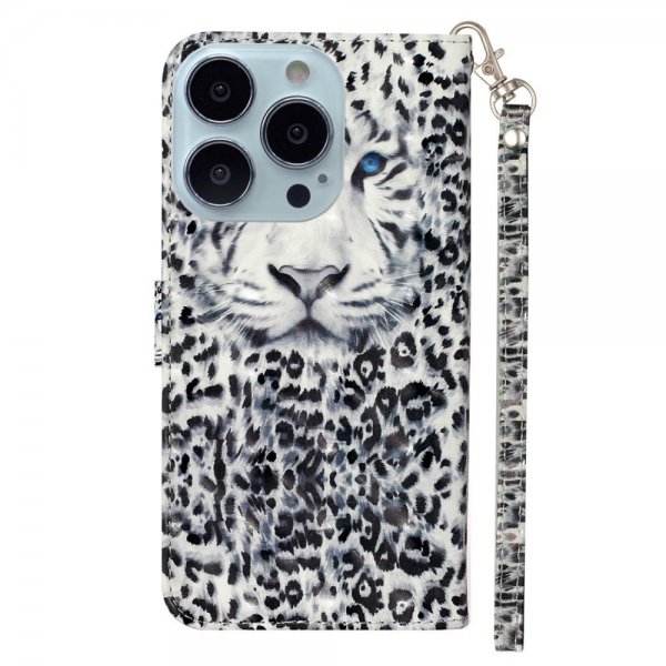 iPhone 15 Pro Etui Motiv Hvit Tiger
