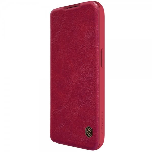 Nillkin iPhone 15 Pro Etui Qin Pro Series Rød