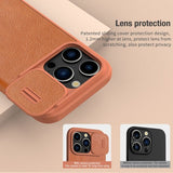 Nillkin iPhone 15 Pro Etui Qin Pro Series Rød