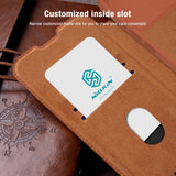Nillkin iPhone 15 Pro Etui Qin Pro Series Rød