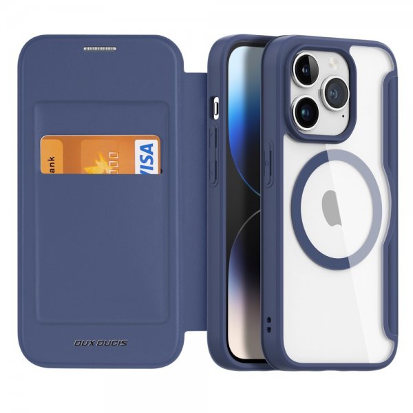 Dux Ducis iPhone 15 Pro Etui Skin X Pro Series MagSafe Blå