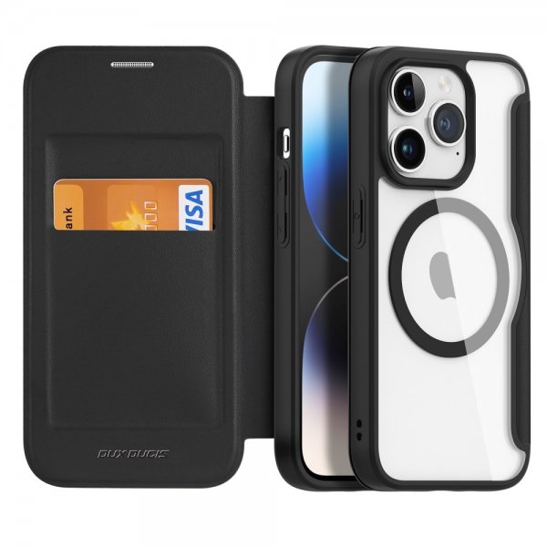 Dux Ducis iPhone 15 Pro Etui Skin X Pro Series MagSafe Svart
