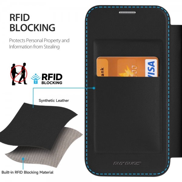 Dux Ducis iPhone 15 Pro Etui Skin X Pro Series MagSafe Svart
