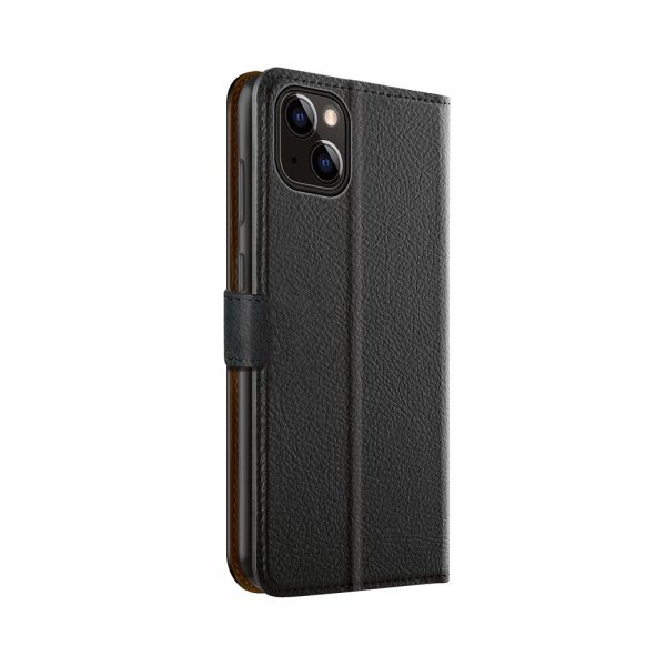 Xqisit iPhone 15 Pro Etui Slim Wallet Selection Svart