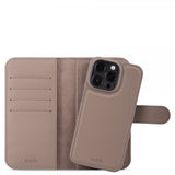 holdit iPhone 15 Pro Etui Wallet Case Magnet Plus Mocha Brown