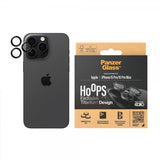 PanzerGlass iPhone 15 Pro/iPhone 15 Pro Max Kamerabeskytter Hoops Black Titanium