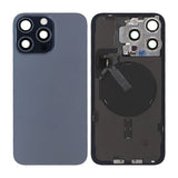 iPhone 15 Pro Max Baksideglass Komplett OEM - Titanblå