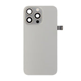 iPhone 15 Pro Max bakside glass komplett OEM - naturlig titan