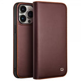 Qialino iPhone 15 Pro Max Etui Brun