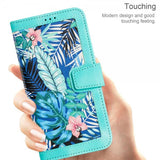 iPhone 15 Pro Max Etui Blomstermønster Grønn