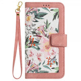 iPhone 15 Pro Max Etui Blomstermønster Rosa