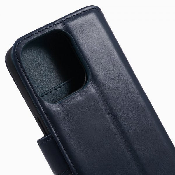 Nordic Covers iPhone 15 Pro Max Etui Essential Leather Heron Blue