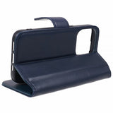 Nordic Covers iPhone 15 Pro Max Etui Essential Leather Heron Blue