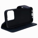 Nordic Covers iPhone 15 Pro Max Etui Essential Leather Heron Blue