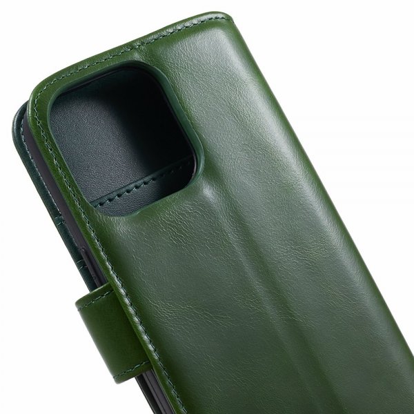 Nordic Covers iPhone 15 Pro Max Etui Essential Leather Juniper Green