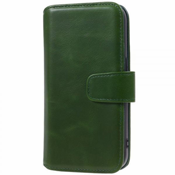 Nordic Covers iPhone 15 Pro Max Etui Essential Leather Juniper Green