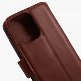 Nordic Covers iPhone 15 Pro Max Etui Essential Leather Maple Brown