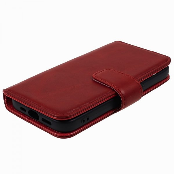 Nordic Covers iPhone 15 Pro Max Etui Essential Leather Poppy Red