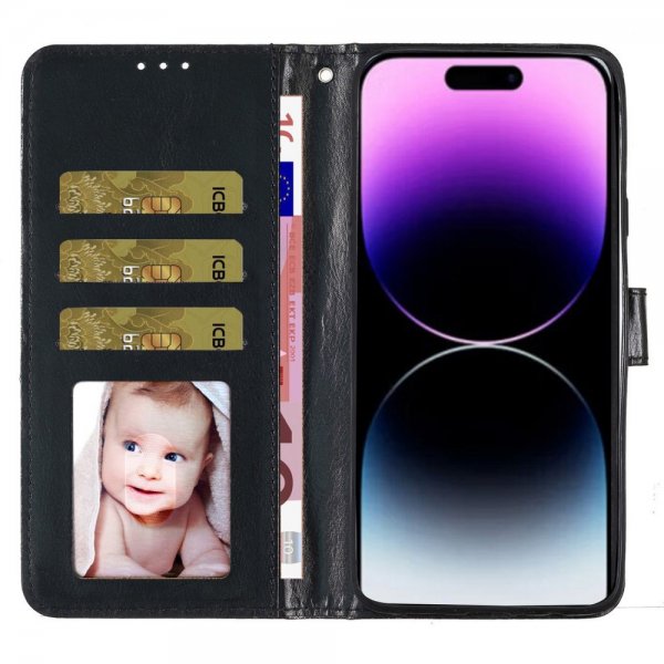 iPhone 15 Pro Max Etui Glitter Svart