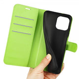 iPhone 15 Pro Max Etui Litchi Grønn
