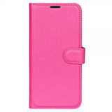 iPhone 15 Pro Max Etui Litchi Magenta
