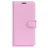 iPhone 15 Pro Max Etui Litchi Rosa