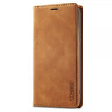 Lc.Imeeke iPhone 15 Pro Max Etui med Kortlomme flipp Brun