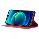 Lc.Imeeke iPhone 15 Pro Max Etui med Kortlomme flipp Rød