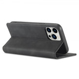 Lc.Imeeke iPhone 15 Pro Max Etui med Kortlomme flipp Svart