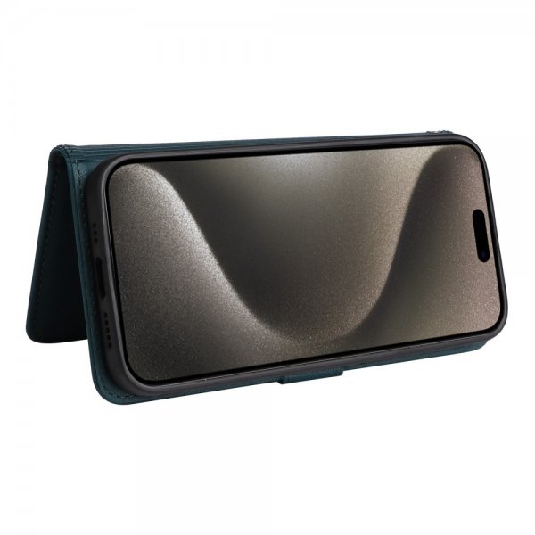 Betopnice iPhone 15 Pro Max Etui Avtagbart Deksel 005 Blå