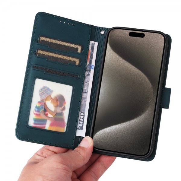 Betopnice iPhone 15 Pro Max Etui Avtagbart Deksel 005 Blå