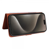 Betopnice iPhone 15 Pro Max Etui Avtagbart Deksel 005 Brun