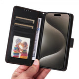 Betopnice iPhone 15 Pro Max Etui Avtagbart Deksel 005 Svart