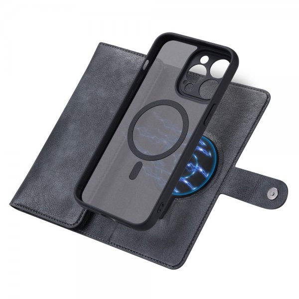 VILI iPhone 15 Pro Max Etui Avtagbart Deksel GV Series MagSafe Svart