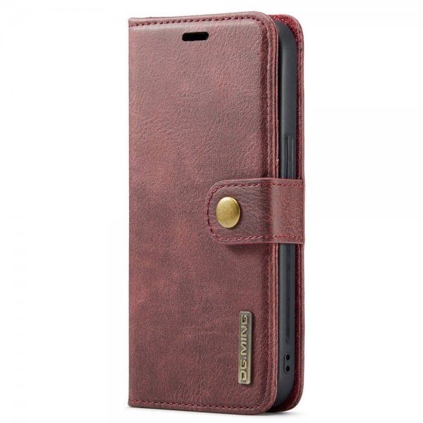 Dg.Ming iPhone 15 Pro Max Etui Avtagbart Deksel Rød