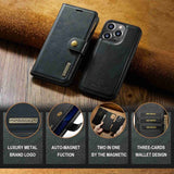 Dg.Ming iPhone 15 Pro Max Etui Avtagbart Deksel Svart