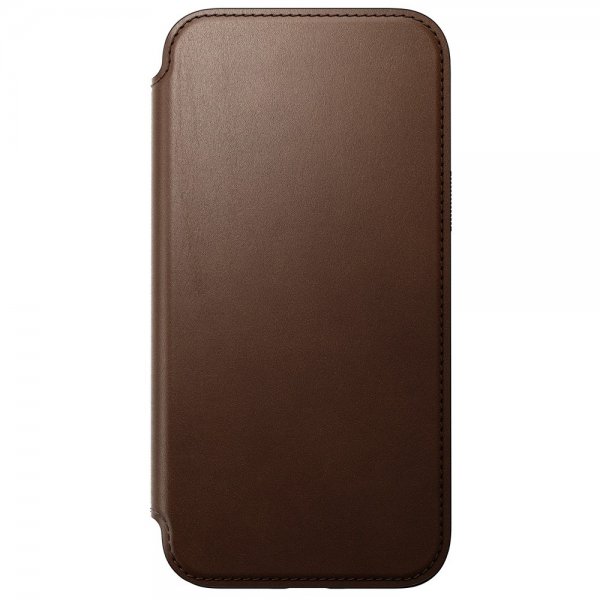 Nomad iPhone 15 Pro Max Etui Modern Leather Folio Brun